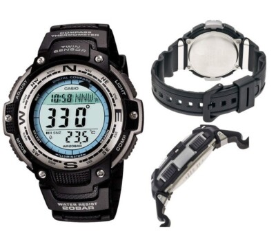 CASIO Watch SGW100J-1JH Twin Sensor, Compass, Thermo Men Watch BLACK with box