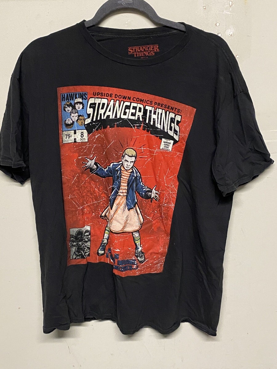 Stranger Things Graphic T-Shirt Tee Netflix Eleven Retro Comic 
