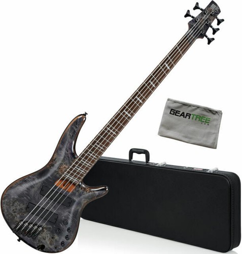 Ibanez Bass Workshop SRMS805 5 String Multi-Scale Bass Guitar - Black/Grey