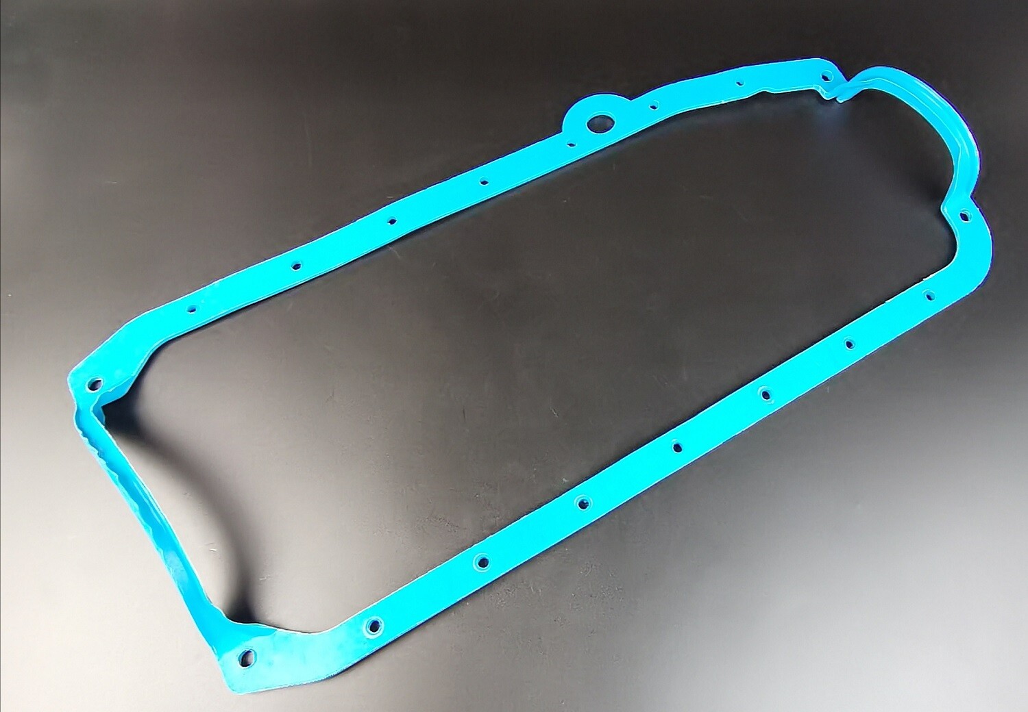 SBC Oil Pan Gasket Blue Rubber For Pre79 Early Chevy 5879 283327350