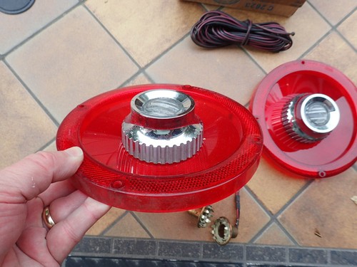 1965 Ford Custom back-up light kit, NOS! C5AZ-15499-A, tail light lenses lamp - Foto 6 di 11