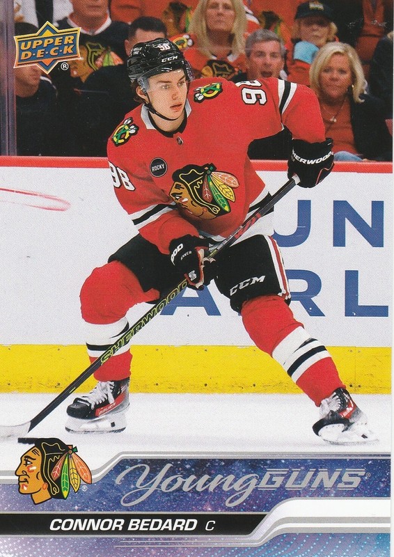 2023-24 Upper Deck Series 2 CONNOR BEDARD Jumbo Young Guns Blackhawks Rookie 