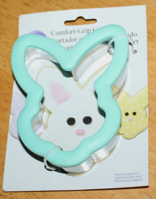 Wilton ~ COMFORT GRIP COOKIE CUTTER - BUNNYFACE #2310-3713 - MINT - NEW 5''X4''
