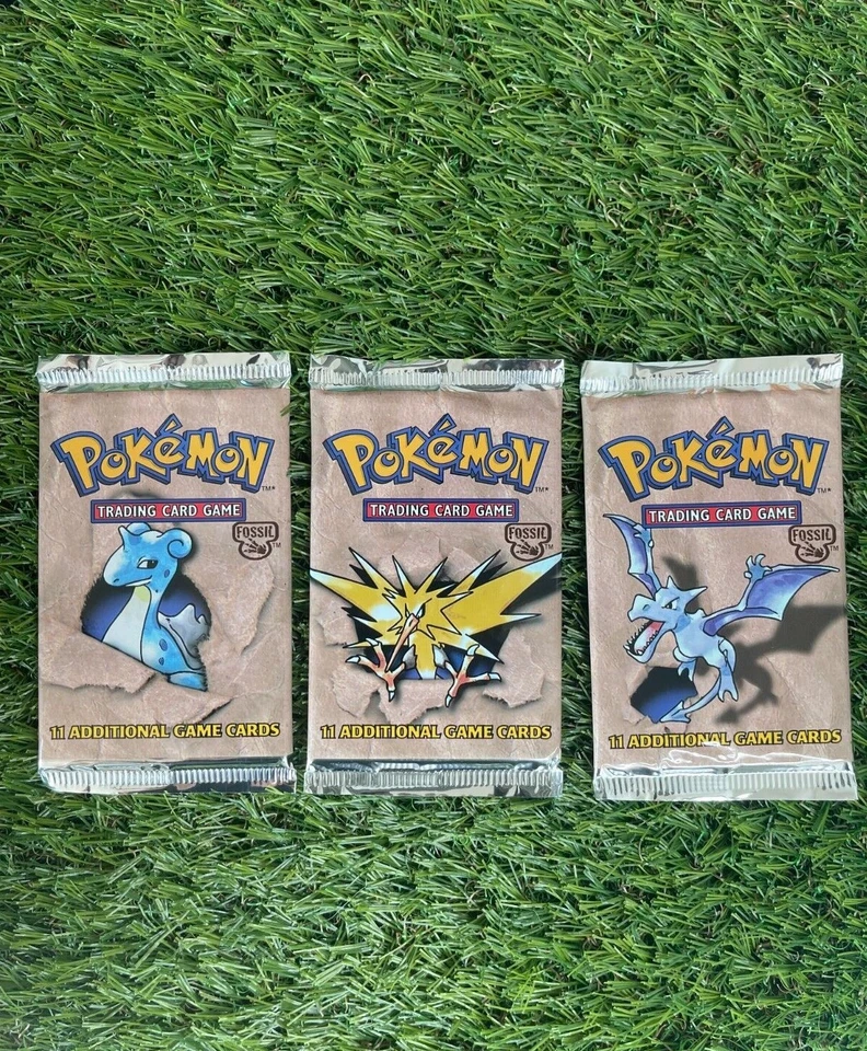 BOX FRESH MINT CONDITION | Pokemon Fossil Booster Pack Unlimited FACTORY SEALED - Image 2 of 3