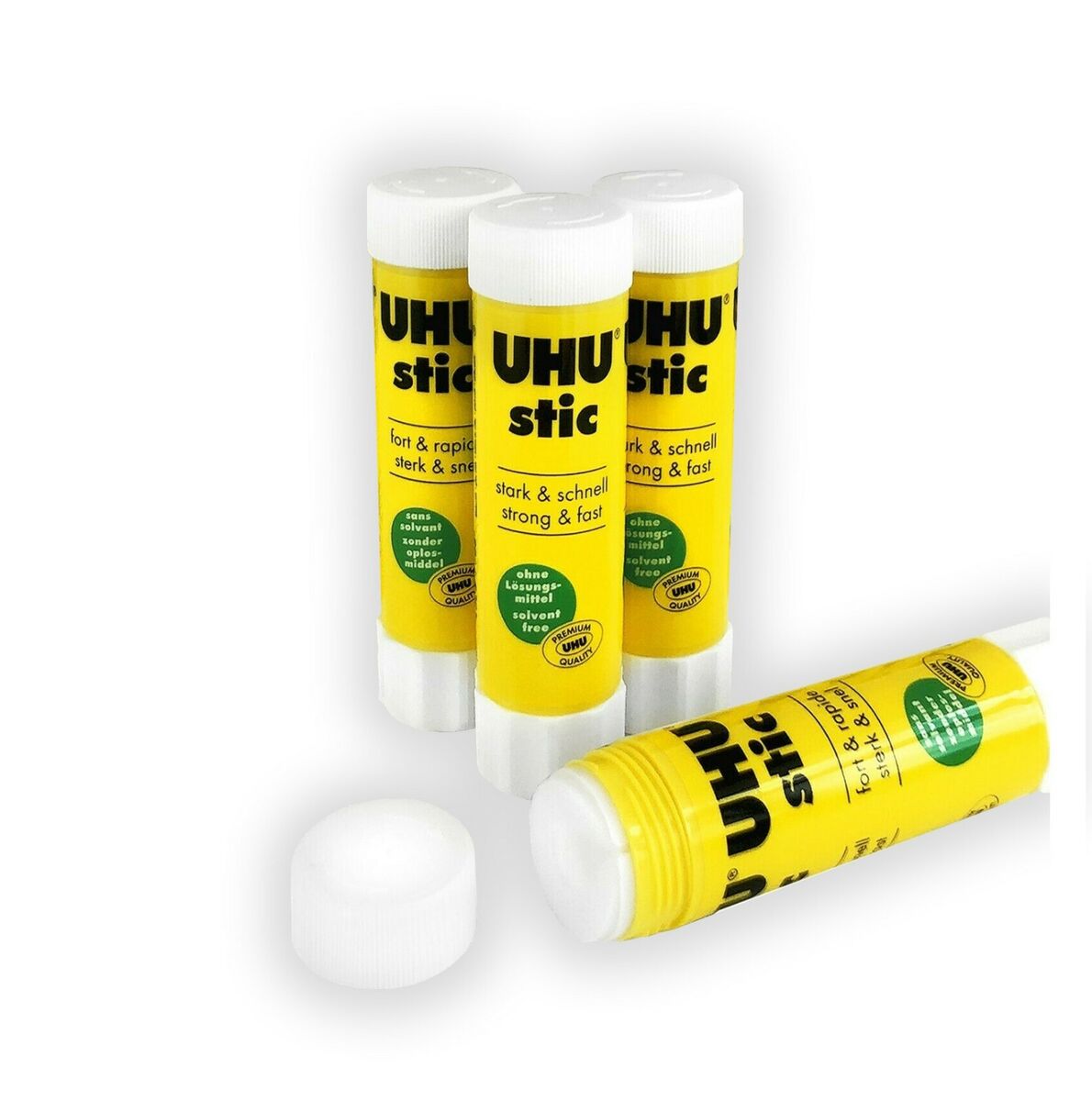 Bâton de colle UHU sans solvant 2x8,2g +8,2g Magic 