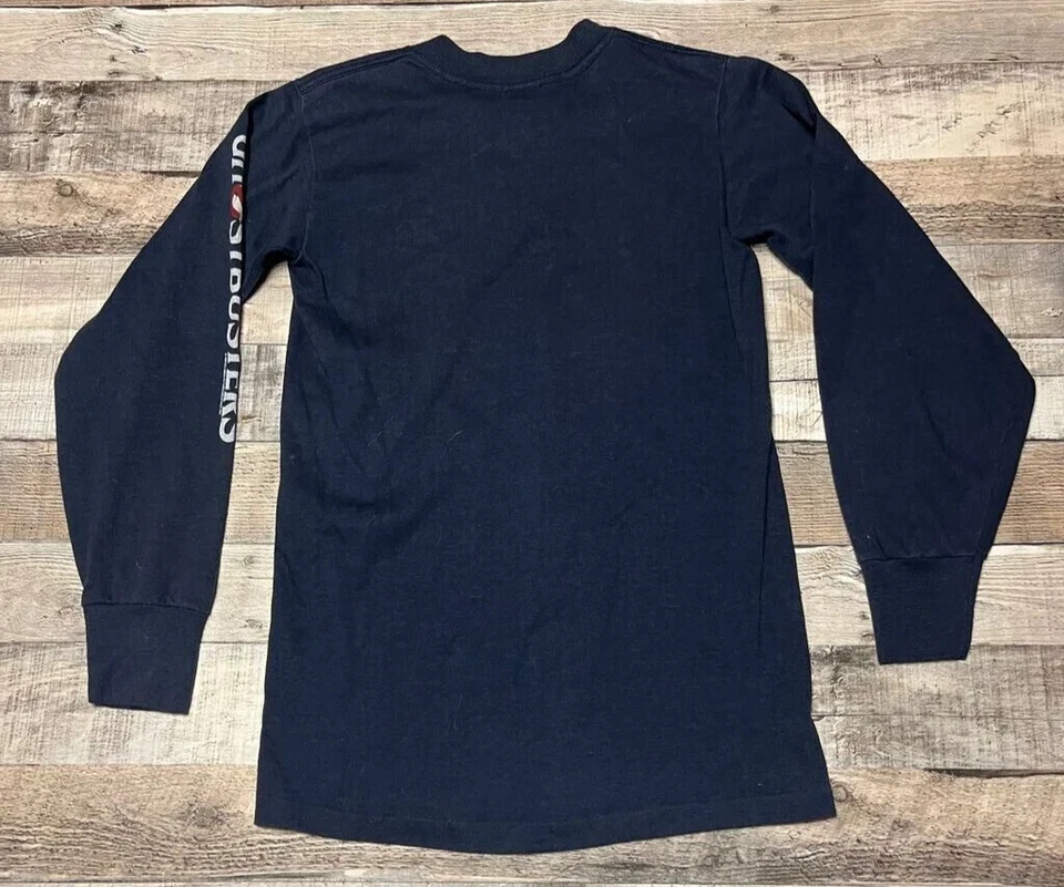 Ghostbusters Shirt Youth Large Blue Long Sleeve Vintage 1984 90s Ghost Movie - Image 2 of 4