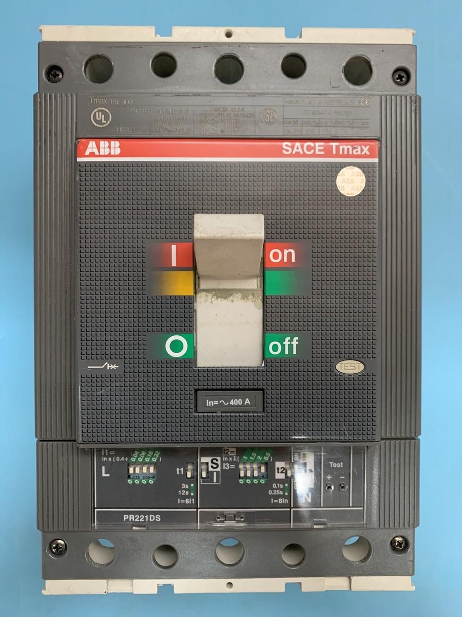 ABB T5L400BW 400A CIRCUIT BREAKER 3P 600V LS/I PR221DS