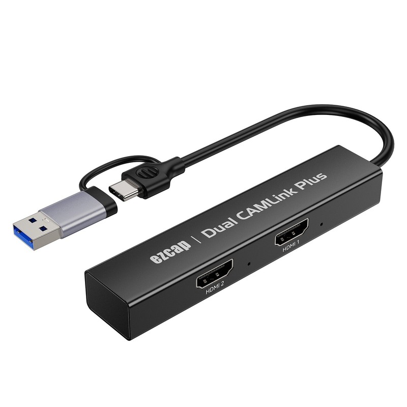 Ezcap 316 Dual HDMI USB-C Video Capture Card 1080p60 for PS4/PS5/PC Live Stream