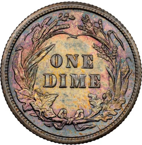 1911 Barber Silver Dime 10C- MS66 NGC - Elite Level Toning - High Grade Beauty