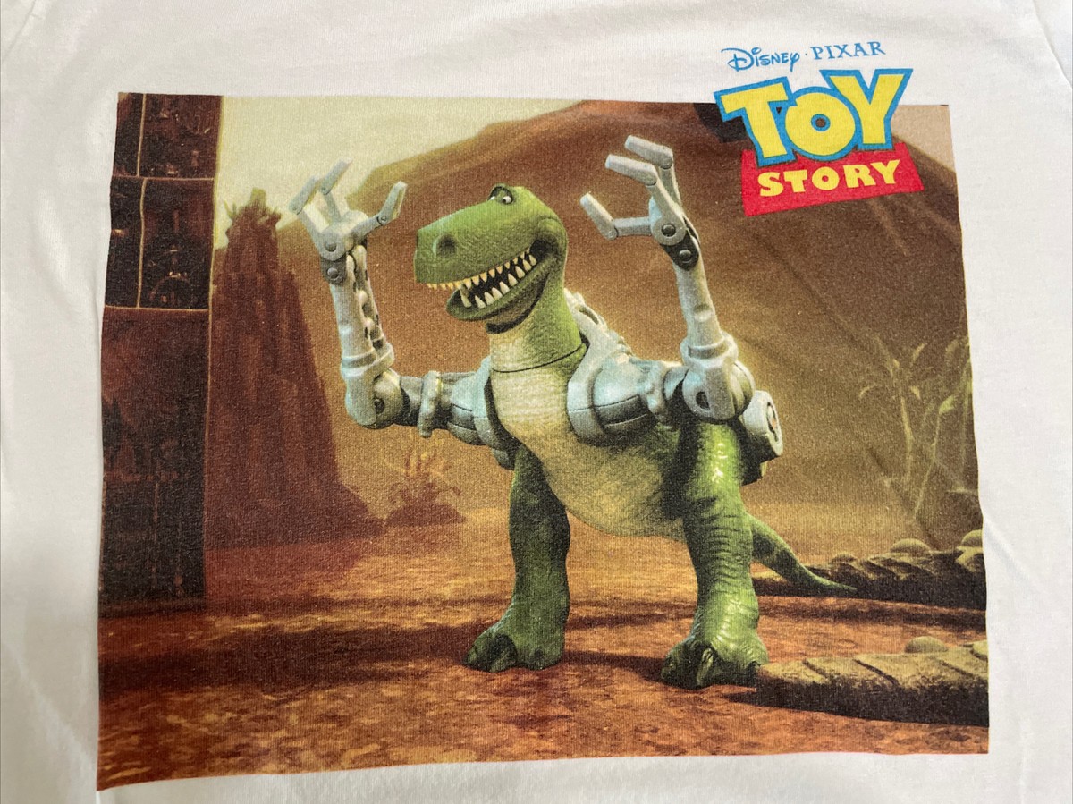 トップス 2000's \"Toy Story Rex Jurassic\" Size:L Disney Pixar Toy Story T-Shirt Rex Jurassic Park Logo Tee