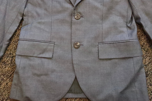$625 Polo Ralph Lauren Boys 2-Piece Wool Suit - GRAY - Size 10 - UNHEMMED - Picture 3 of 8
