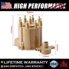 Engine High Performance HEI Distributor Cap and Rotor Kit for Chevrolet C/K 1500