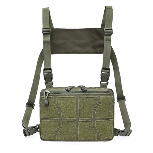 Tactical Combat Chest Rig Bag Front Pouch Recon Pack Sport Protective Vest Bags - Picture 25 of 25