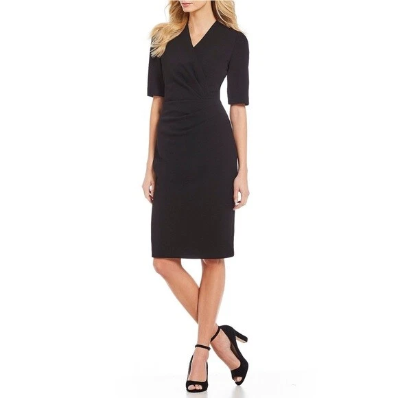 Tahari scuba crepe sheath clearance dress