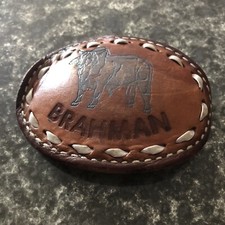 VTG AMERICA BRAHMAN COW WESTERN RODEO STYLE COWBOY BULL RIDER BELT BUCKLE XY7