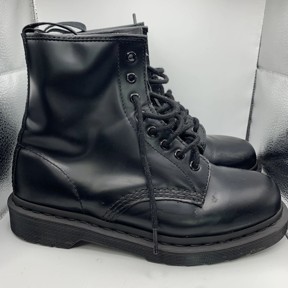 Dr martens 1460 clearance smooth black size 6