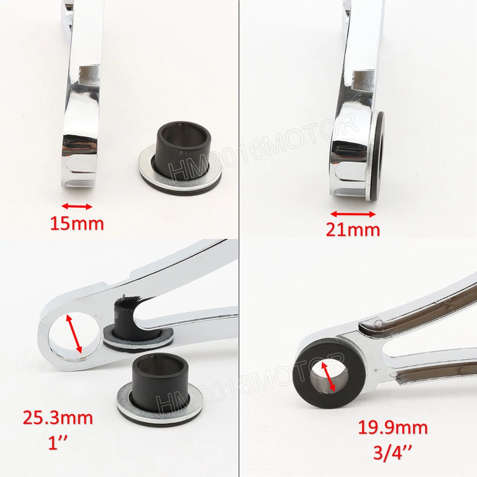 ХРОМИРОВАННЫЙ ДЕРЖАТЕЛЬ БОКОВОГО КРЕПЛЕНИЯ НОМЕРНОГО ЗНАКА МОТОЦИКЛА СВЕТОДИОДНЫЙ СТОП-СИГНАЛ ДЛЯ HARLEY США - Изображение 3 из 4