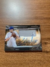 2015 Topps Strata Clearly Authentic Autograph Relics #CAARSM Steven Matz