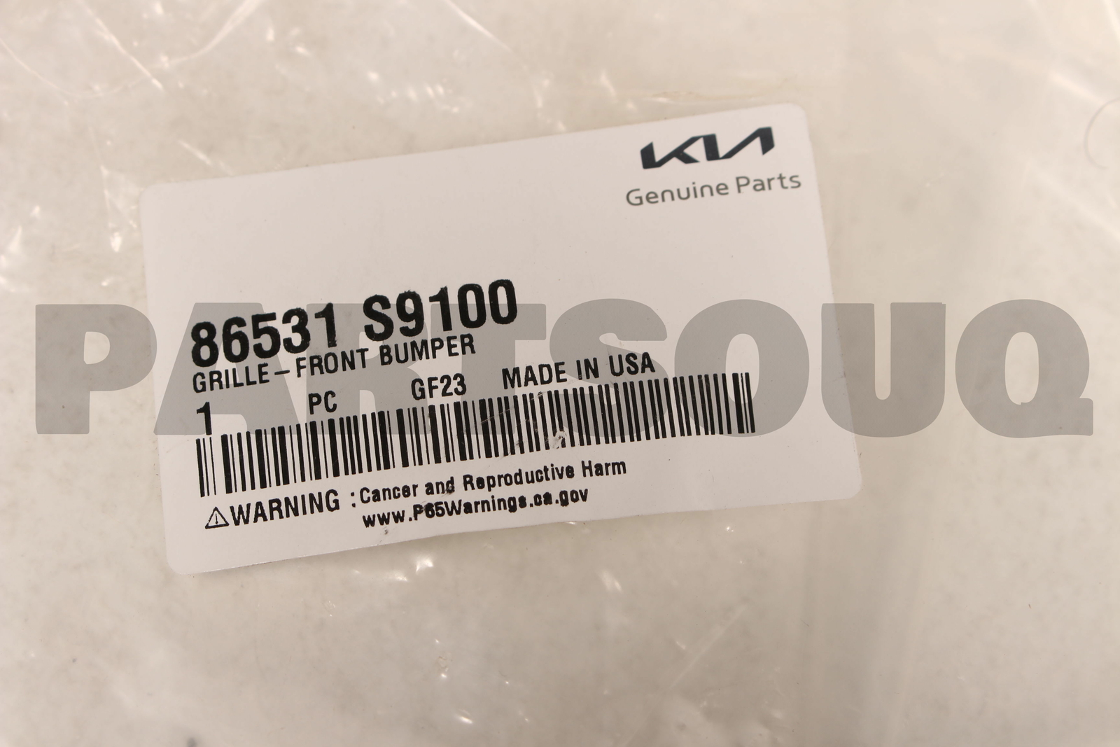 86531S9100 Genuine Hyundai / KIA GRILLE-FRONT BUMPER | eBay 