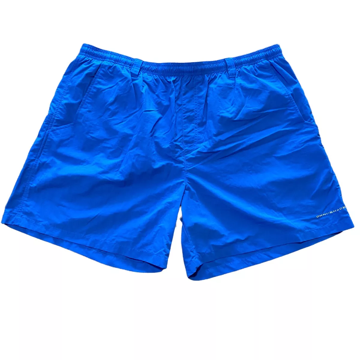 Columbia PFG Men Swim Trunks Shorts Blue 6 Inseam Omni Shade