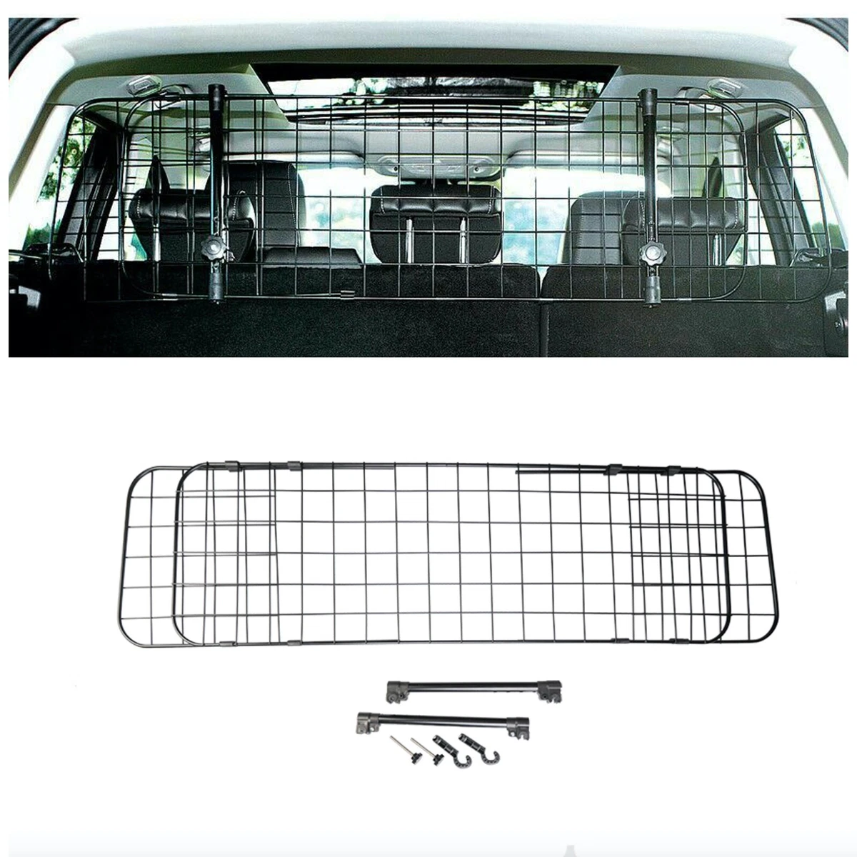 Mesh headrest top dog guard