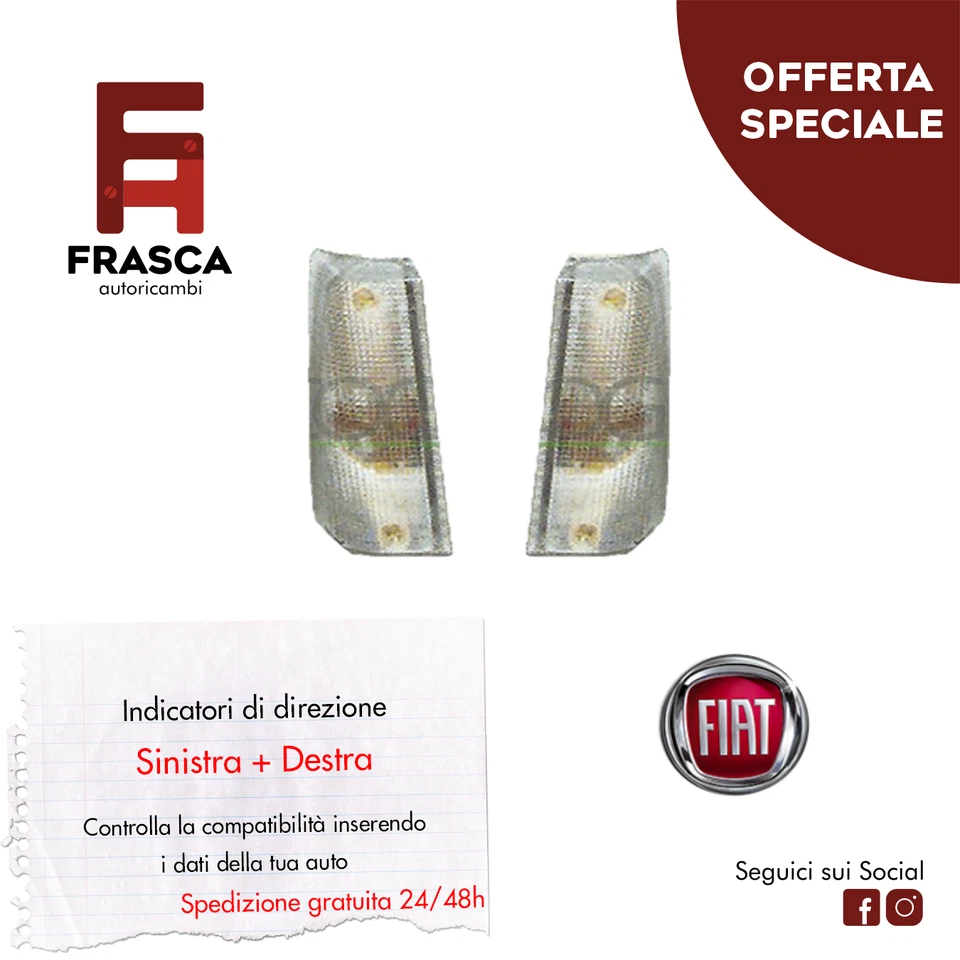 Freccia Sinistra Destra Indicatore Direzione Fiat Panda 141 750 1000 4x4 900