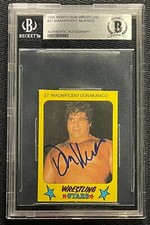 DON MURACO SIGNED 1986 MONTY GUM WRESTLING #37 BECKETT AUTHENTICATED 662