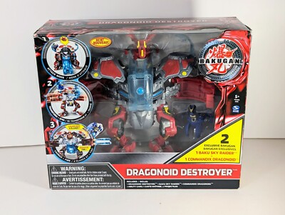 Bakugan Mechtanium Surge Dragonoid Destroyer + 2 Exclusive Bakugan 2011 NIB