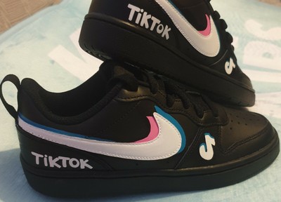 Nike Court Borough Low 2 Black Custom Colours Size 3 4 5 6 Ebay