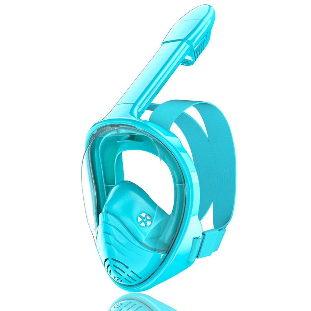 Máscara De Buceo Integral Para Niños Antivaho Y Gafas Ajustables Con Snorkel