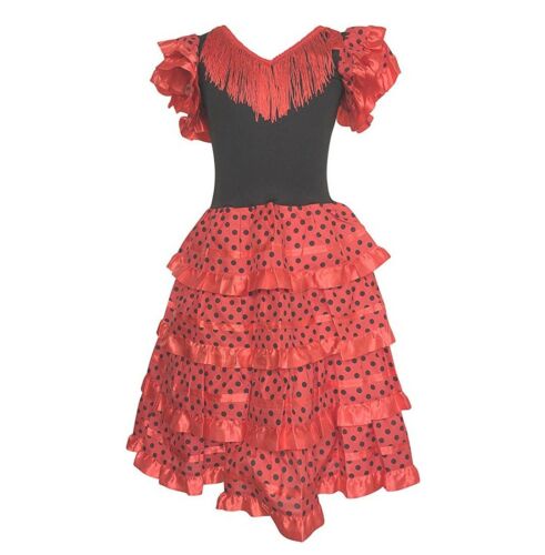 Costume de danseuse flamenco adolescente señorita princesse espagnole taille : moyenne - Photo 1 sur 10