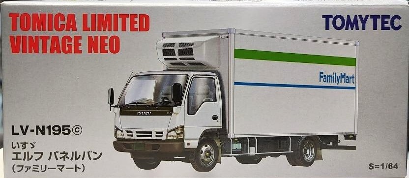 Tomytec Tomy Tomica Limited Vintage LV-N195c ISUZU ELF Family Mart Panel Van
