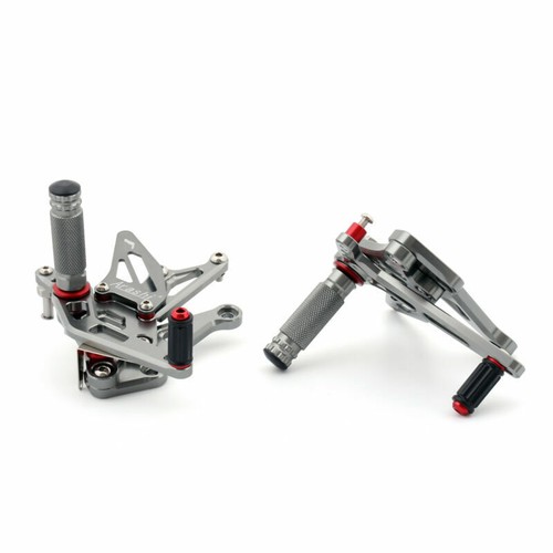 CNC Rearsets Footpegs Footrest Titan-color Fit for Kawasaki Z1000 2010-2017 Gray - Picture 4 of 4