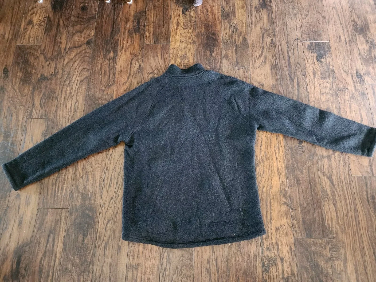smartwool dark fleece recycled wool blend half zip pullover sweater