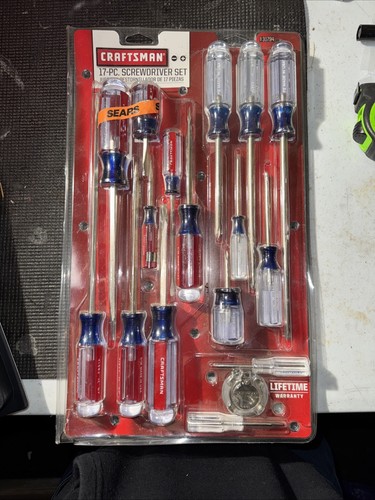NEW Sears Craftsman USA NOS 17 piece Screwdriver Set Phillips FLAT TORX 31794 - Picture 8 of 11