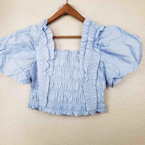 NEW! Endless Rose Smocked Puff Sleeve Blouse - L - Picture 5 of 6