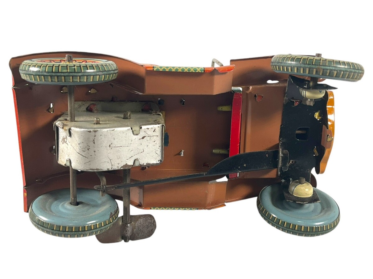 Tin Wind up JALOPY Grandpas New Car, JAPAN Made WORKS § | eBay