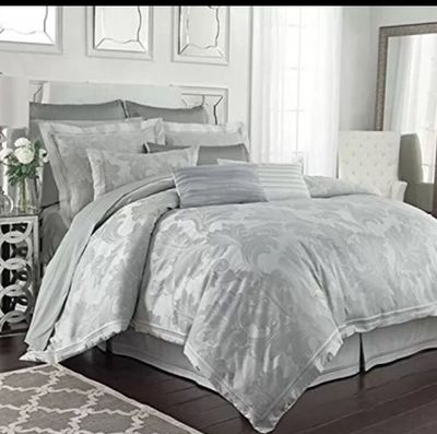 NIP Charisma Sydney Jade Green Queen Duvet Cover Set 5pc