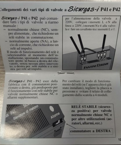 Rilevatore segnalatore di fughe di gas metano FANTINI COSMI P41 nero - Afbeelding 8 van 9