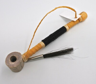ceremonial pipe tobacco Native American Handcrafted ceremonial 6 inches Smokable Peace Pipe Blk 6  inch