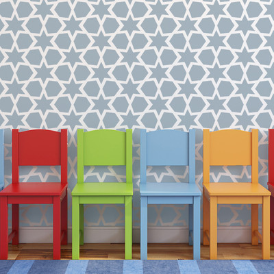 Geometrische Muster Schablonen Yeriel für Wände DIY Dekor Stoffe und Möbel