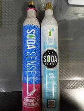 Lot Of 2 Soda Sense Replacement CO2 Cylinder Makes Up To 60L - Empty #FL5