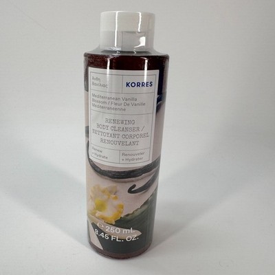 Korres Mediterranean Vanilla Renewing Body Cleanser 8.45 Fl Oz NEW SEALED