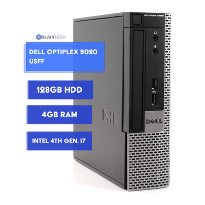 Dell OptiPlex USFF Desktop PC - Intel i7 4th Gen 4GB RAM 128GB HDD | Windows 11