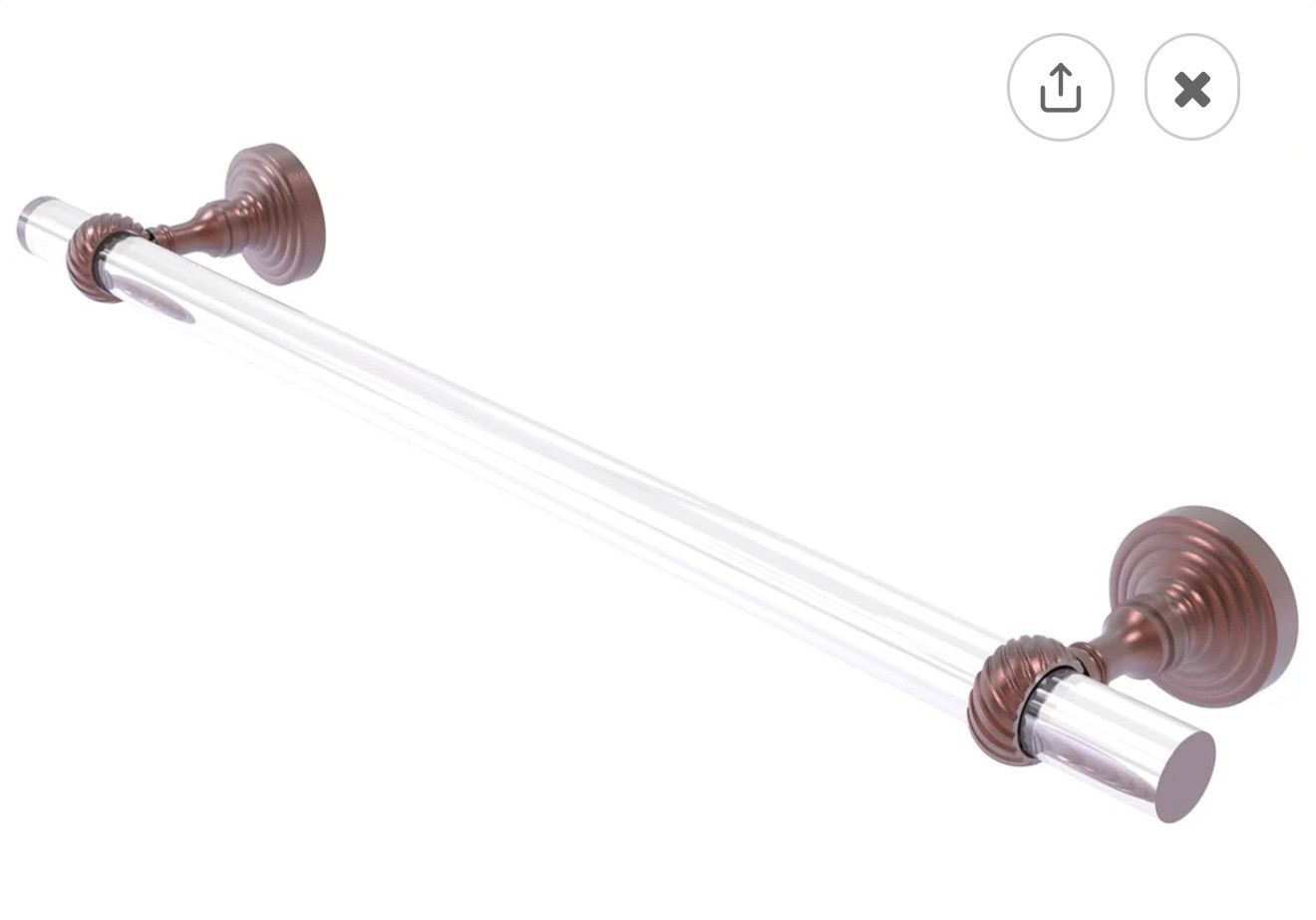 Bar Antique Copper Finish