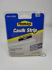 Homax TUB, WALL  FLOOR Caulk Strips 1-5/8" x 16' Peel  Stick Extra Wide 3071