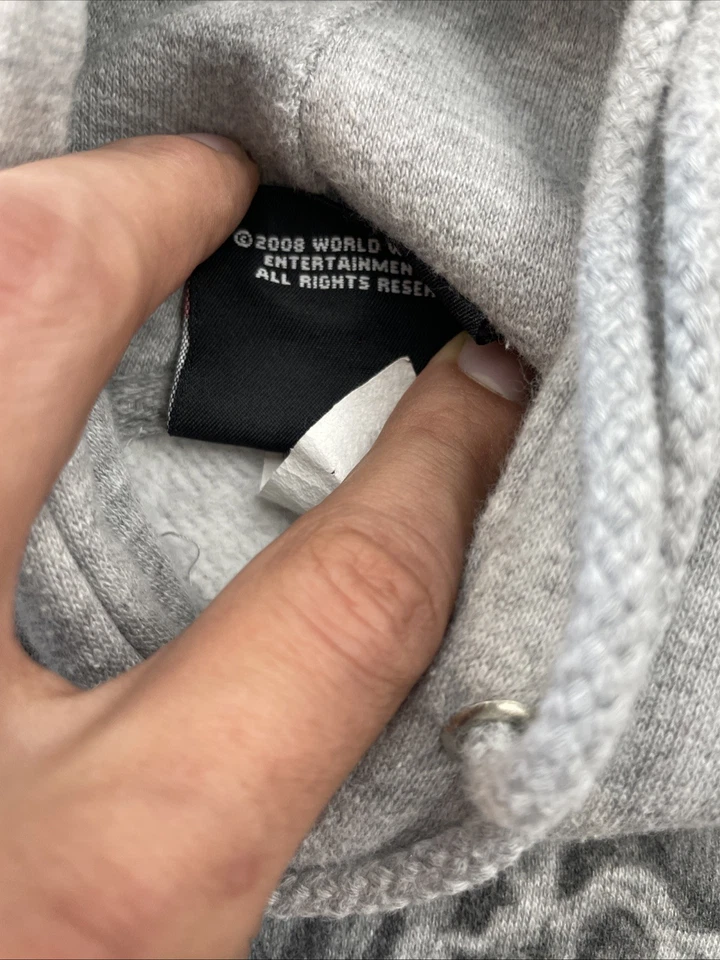 Sudadera con capucha vintage 2008 WWE enterradora talla grande ** MUY RARA Foto 4 de 4