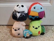 SQUISHMALLOW 5" Nightmare Before Christmas Jack Sally Oogie Boogie Set NWT