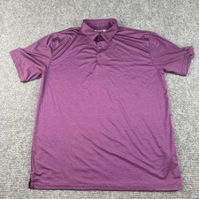 AriatTEK Polo Shirt Mens Large Purple Performance Golf Stretch Lightweight