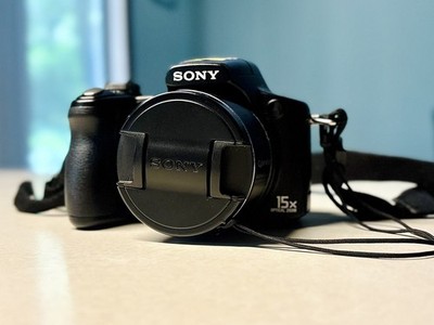 Sony Cyber-shot DSC-H50 9.1MP Digital Camera - Black for sale